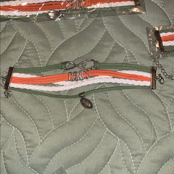 Miami Hurricanes Leather Game Bracelet - Picture 3 of 3